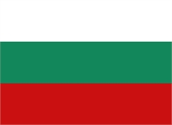 [ai] The flag of Bulgaria, featuring three horizontal stripes of white, green, and red, with white on the top, green in the middle, and red at the bottom.